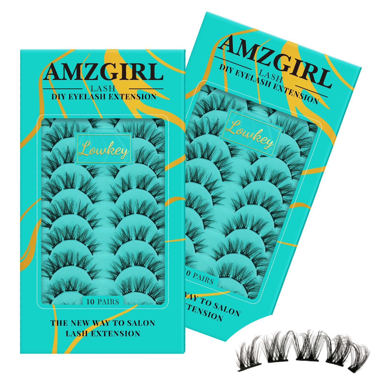 AMZGIRL Lash Clusters 10 Pairs Eyelash Clusters (2 Boxes)