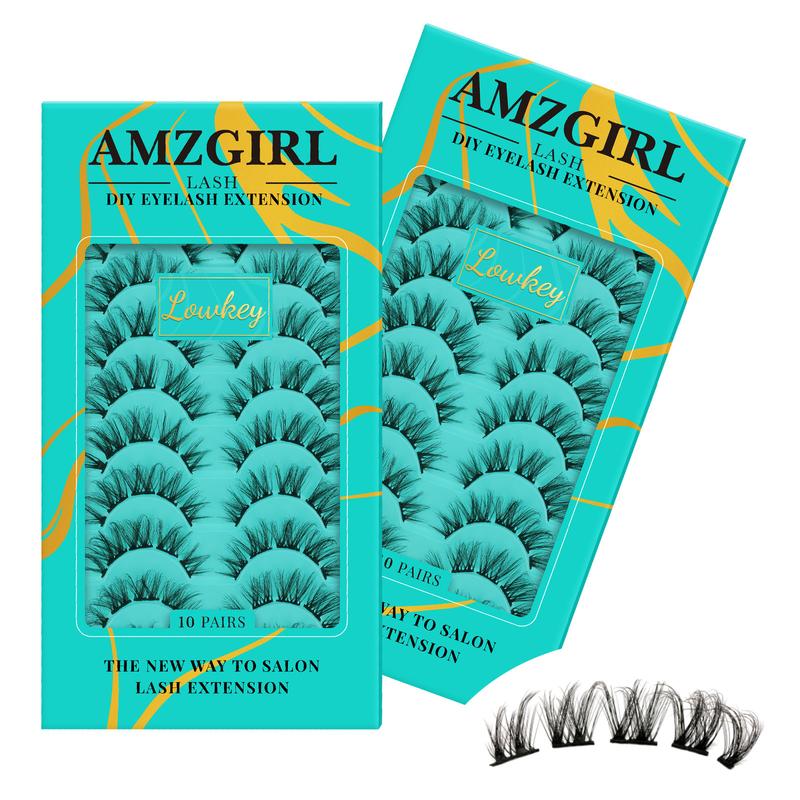 AMZGIRL Lash Clusters 10 Pairs Eyelash Clusters (2 Boxes) AMZGIRL Lash Clusters 10 Pairs Eyelash Clusters (2 Boxes)