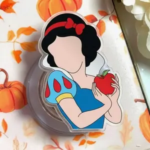 Enchanted Apple Princess Phone Grip, Faceless Aesthetic Character Holder, Fairytale Dream Acrylic Stand, Cute Phone Accessory for Women, Birthday Present, Griptok for Smartphone