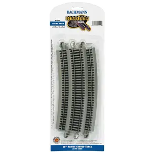 Bachmann 44519 E-Z Track HO Nickel Silver 26" RADIUS TRACK 5pk...