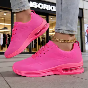 Women'S Lightweight Air-Cushioned Running Shoes withSoft Soles, Designed for Road Use, Featuring SlipResistance And Shock Absorption, Suitable for Casual Wear.Travel, Fitness, Badminton, Tennis, And Available in LargerSizes for Everyday Trendy