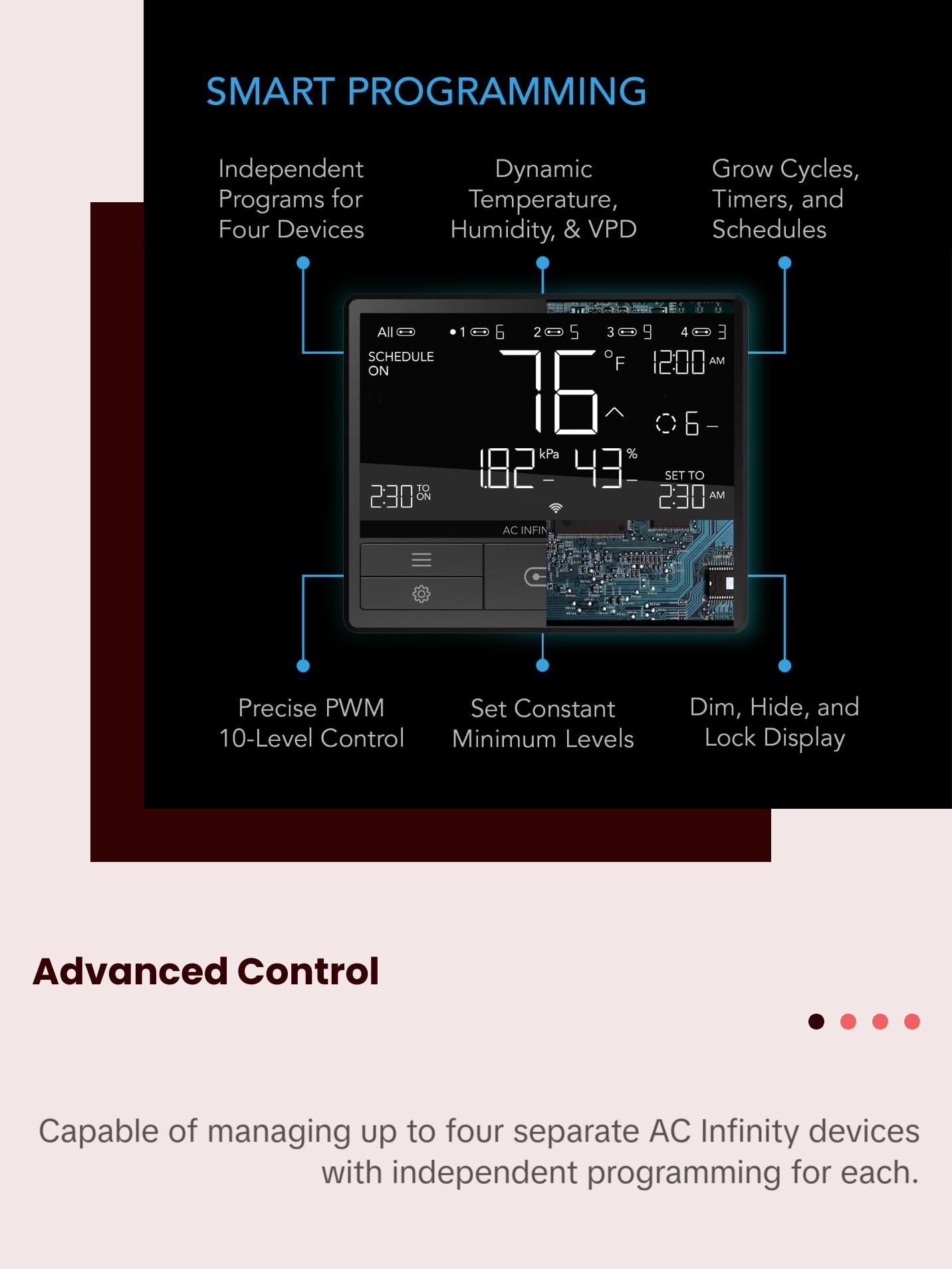 AC Infinity Controller 69 Pro - Digital Controller for 4 Devices with WiFi Connectivity