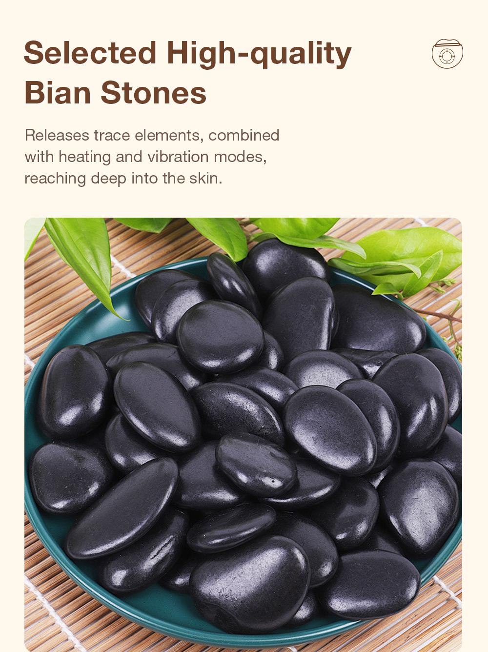 【Mother's Day】Electric Gua Sha for Face Lift & Lymphatic Drainage, 3-in-1 Heat & Vibration Massager for Snatched Jawline & Depuffing, 9-Gear Bian Stone Body Scraper for Cellulite, Neck & Back Relief, Portable Spa Gift for Her 2026