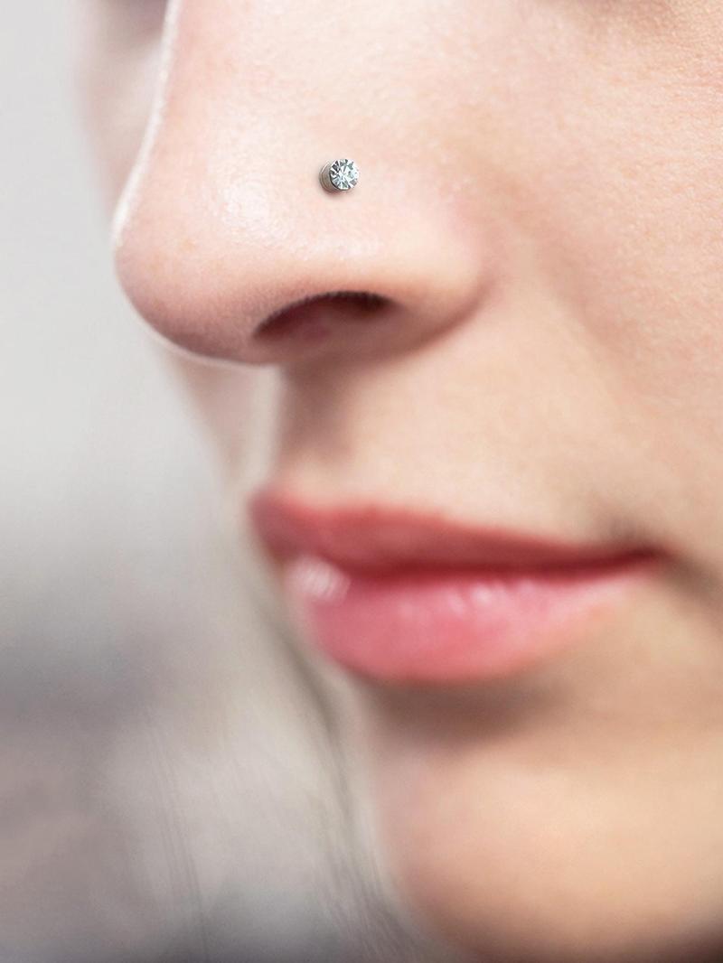 Magnetic Nose Stud, EarringsStainless Steel Fake Nose Rings for Women & Men, Faux Lip Septum Nose Ring Set, No Piercing Body Jewelry, Non Piercing Jewelry