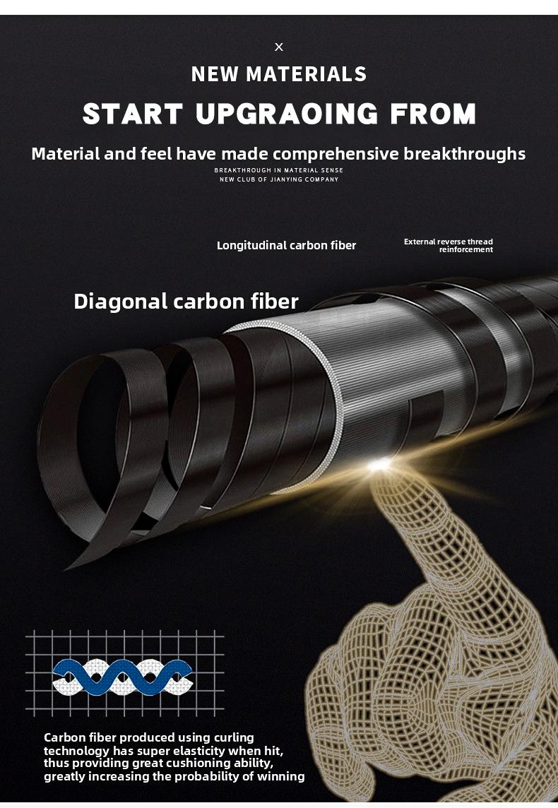 JIANYING Yfen Carbon Fiber 1/2 Billiard Cue 58-inch 11.8mm Tip with Case Leather Tip Gloves Towel Chalk for Home Club Use Comes with cue case + leather tip + gloves + towel +  chalk