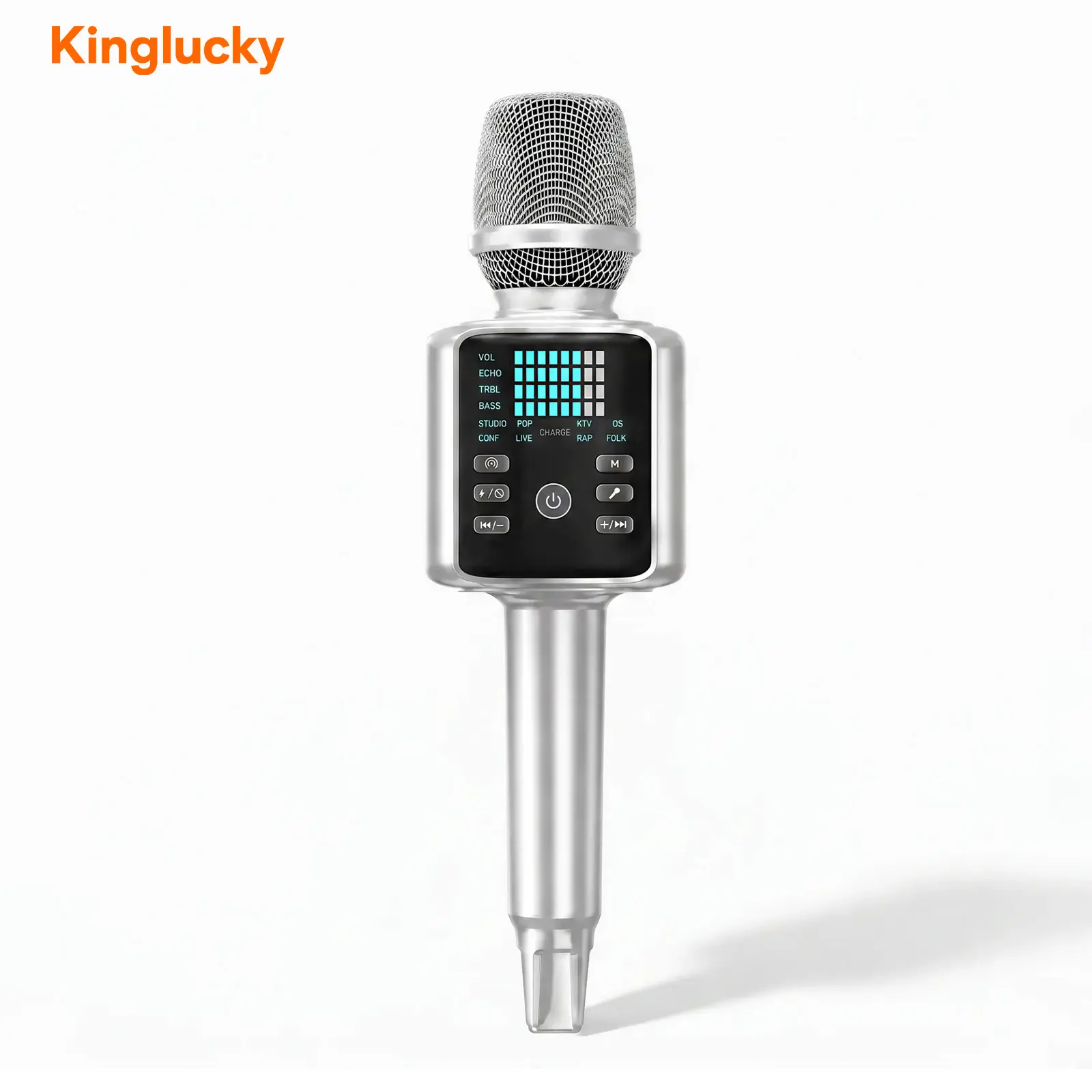 KINGLUCKY H9 Wireless Karaoke Microphone - 2-in-1 Portable Bluetooth Mic & Speaker, 8 Sound Modes, 8 Hours of Playtime, 2500mAh, USB Type-C, Mobile Audio Device for Music Lovers, Home Singing, Outdoor Fun, Gift,back to school,back to school haul