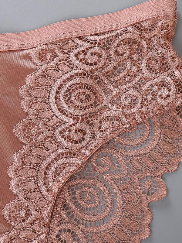 6 PCS Women's Lace Panties Set High Waist Contrast Floral Design Soft Breathable Fabric Comfortable for Daily Wear All Seasons S - XL Womenswear Bridal Fit Everyday Fashionable Minimalist SpringStatements 6 PCS Women's Lace Panties Set High Waist Contrast Floral Design Soft Breathable Fabric Comfortable for Daily Wear All Seasons S - XL Womenswear Bridal Fit Everyday Fashionable Minimalist SpringStatements