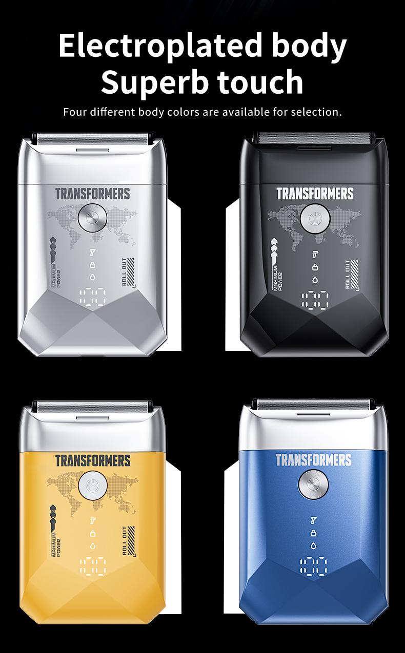 Transformers L20 Foil Shaver, Smart LED Display Shave Calmly, Ultra-Thin Shaving Foil, IPX7 Waterproof, Long Battery Life, Portable, Ideal for Car and Travel, Perfect as a Gift
