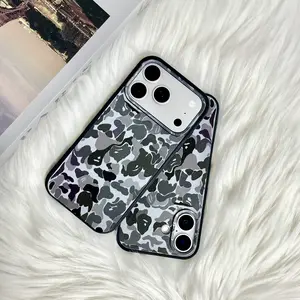 Cute Camouflage Phone Case for iPhone 16/15/14/13 Pro Max Pro Plus Stylish silicone material fashionable scratch-resistant design Soft and slim flexible and durable Shockproof and drop-resistant matte finish back cover Unisex design