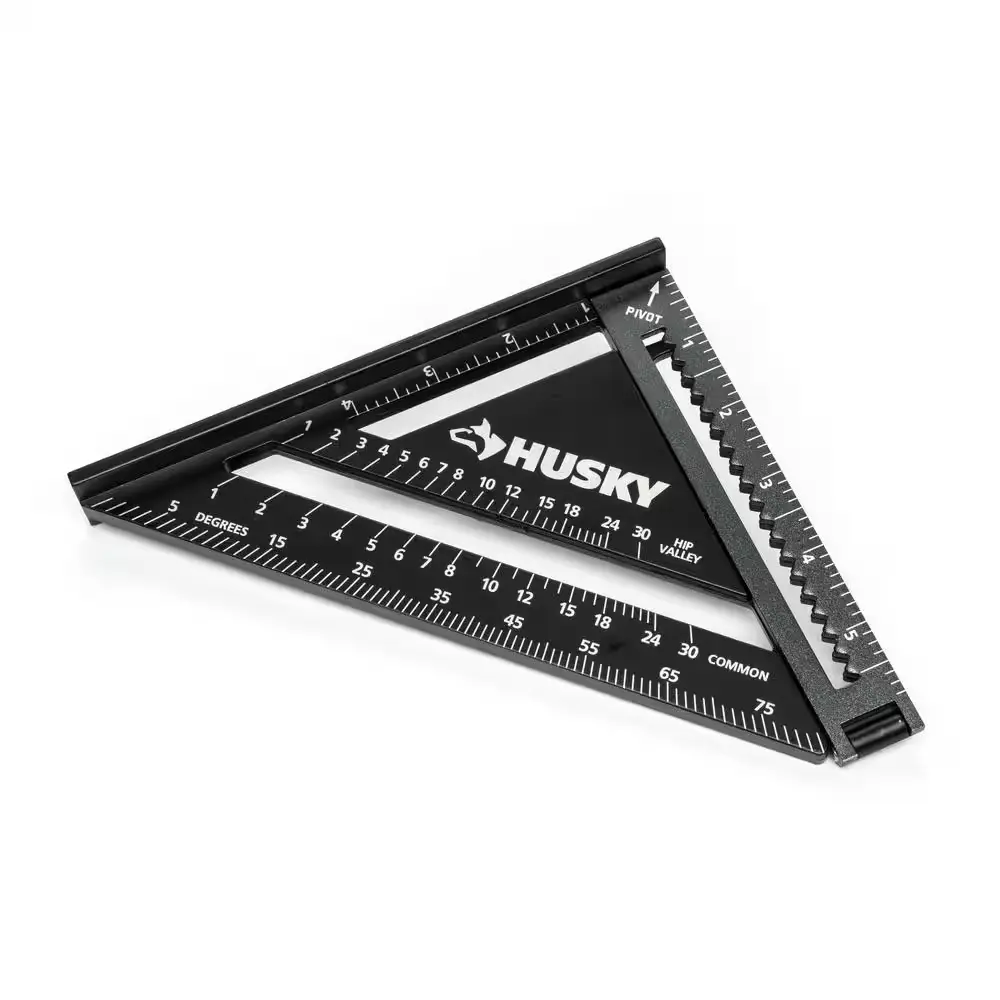 NEW 2-in-1 Extendable Square with Locking Handle for Precise Cutting and Measuring Husky