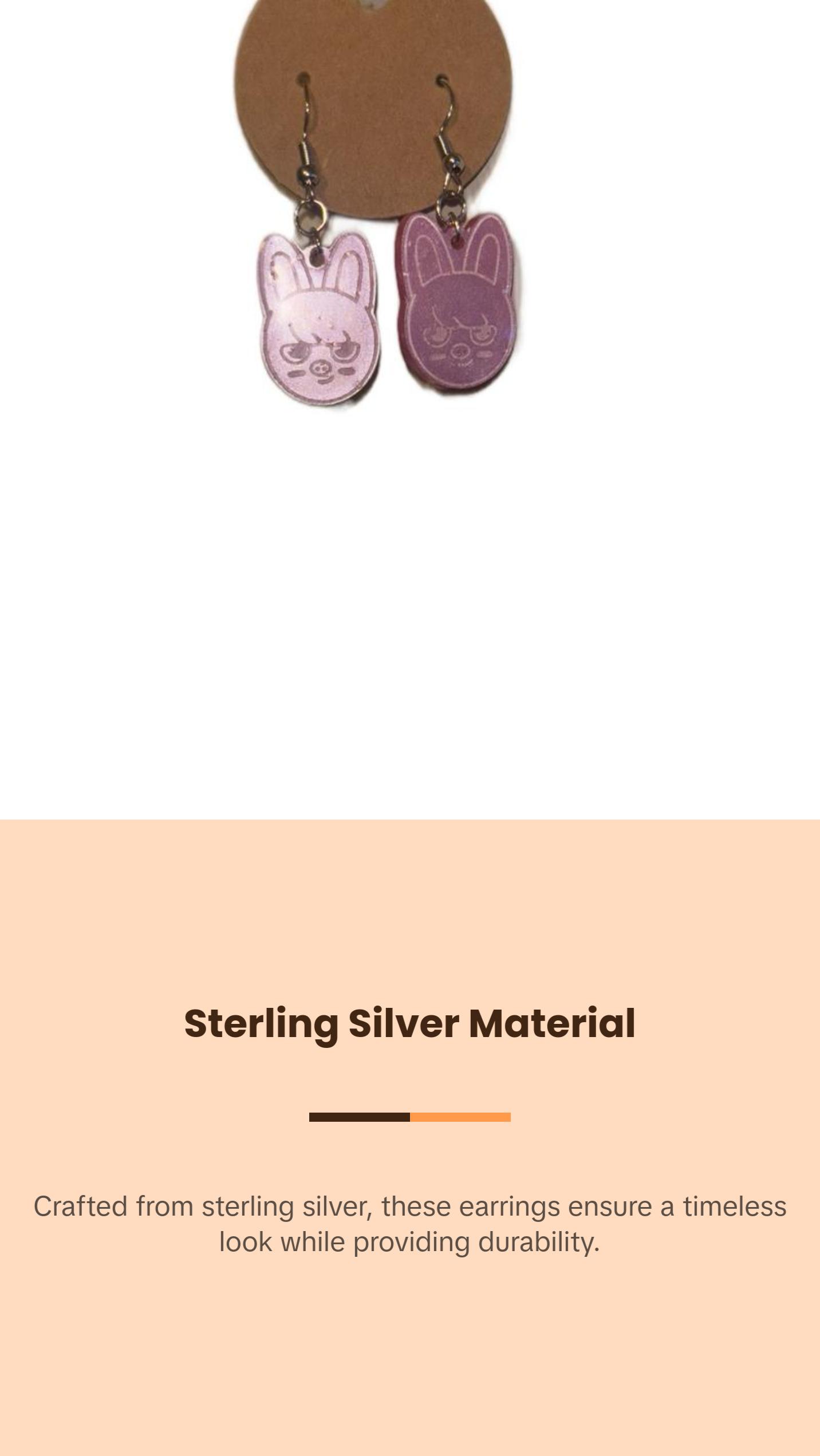 SK zoo dangle earrings