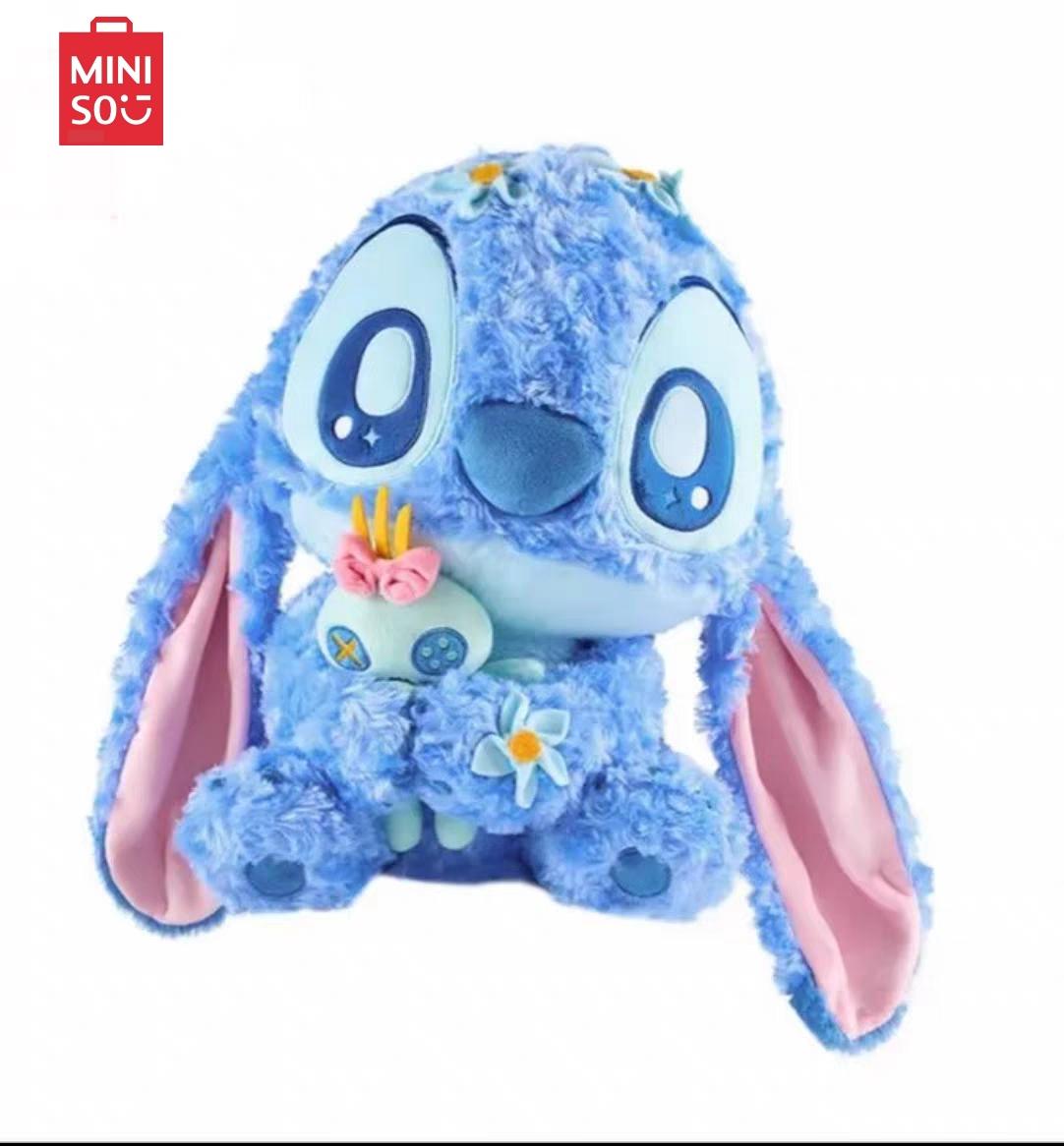 MINISO Disney Stitch Series - Petal Plush Sitting Stitch & Angel Dolls, Cute Cozy Collectible Gift Holiday & Holiday Haul