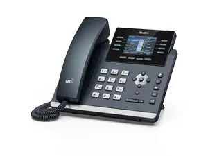Yealink SIP-T44W - WI-Fi IP Phone - 12 VoIP Accounts. 2.8-Inch Color Display. Dual-Port Gigabit Ethernet, PoE, Power Adapter Not Included