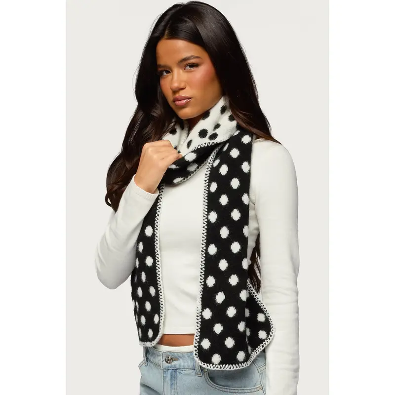 トップス BEEDEN DOTS SCARF NECK TOPS トップス BEEDEN DOTS SCARF NECK TOPS トップス BEEDEN DOTS SCARF