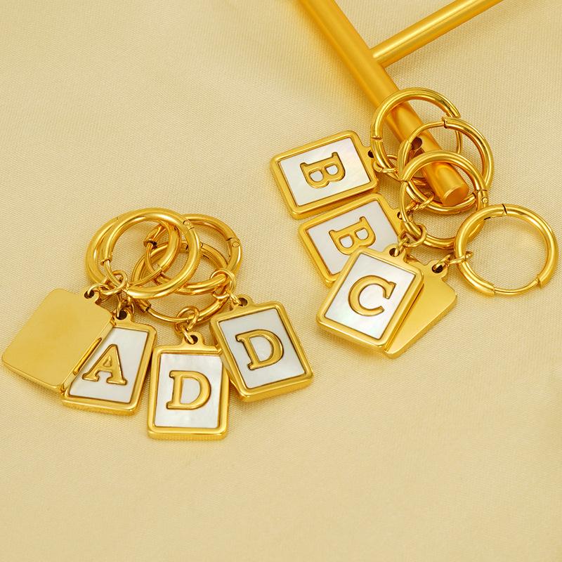 GGIRL Initial Hoop Earrings - 18K Gold Plated Post Hypoallergenic Huggie Hoop Earrings, Dangle Earrings for Women Girls Jewelry Gifts for Mom Women Girls Fashion Jewelry Gift for Holiday Haul Christmas Birthdays Anniversaries