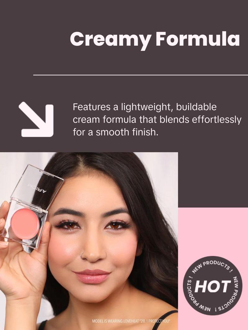 MOIRA Loveheat Cream Blush - Lightweight Makeup for Flawless Look - Coconut