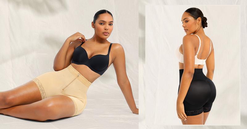 Shapellx AirSlim Lace Steel Boned Shapewear for Women Butt Enhancer Tummy Tucking Shorts Womenswear Comfort Fajas Colombianas Basic Post Surgery