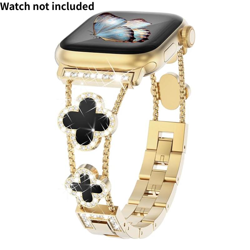 [Excluding watch, adjustable size] Elegant and stylish strap suitable for Apple watch - Metal design - Compatible with all series - Fashionable and durable