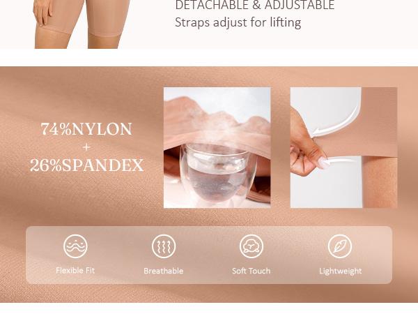 FeelinGirl  Strapless Shapewear Tummy Control Bodysuit Seamless Shaping Shortie with Removable  Womenswear Fabric Comfortable Christmas Style Springtok SpringStatements