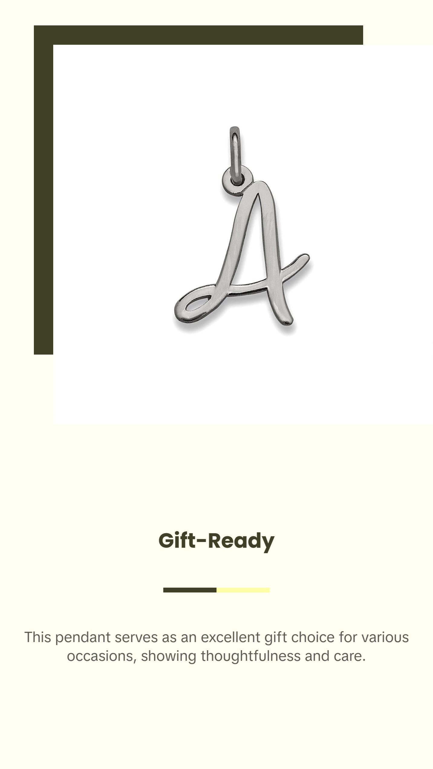 Magnolia 925 Sterling Silver Initial Pendant