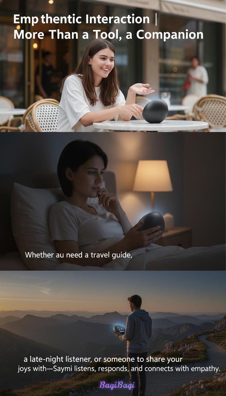 【Stunning Gift】ZNP AI Smart Badge, Portable AI Robot with Chat & Emotional Companion, Ideal for Social Interaction, Travel, Gaming & Learning