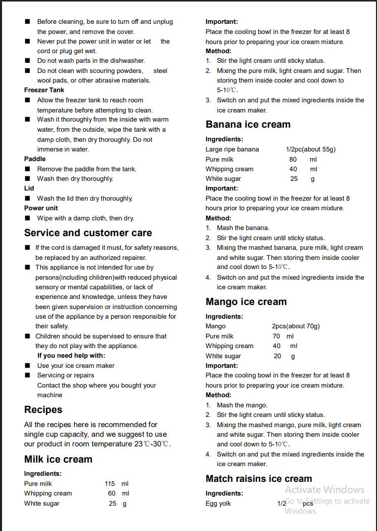 1L Dual-Bowl Ice Cream Maker  – CreamyDelight , Effortless Homemade Ice Cream, Frozen Yogurt & Smoothies, Easy-Clean Detachable Cups, Perfect Gift for Any Occasion.(“Please review the User Manual provided at the end of the description.”)