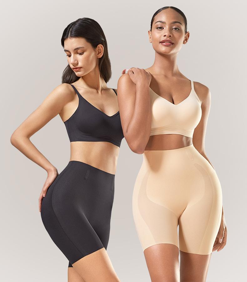 LUCKMEEY Tummy Control Shapewear Shorts for Women - High Waist Body Shaper, Seamless Design with Built-in Gusset, Machine Washable, Faja Body Shaper - Womenswear, Bodysuit Christmas gifts