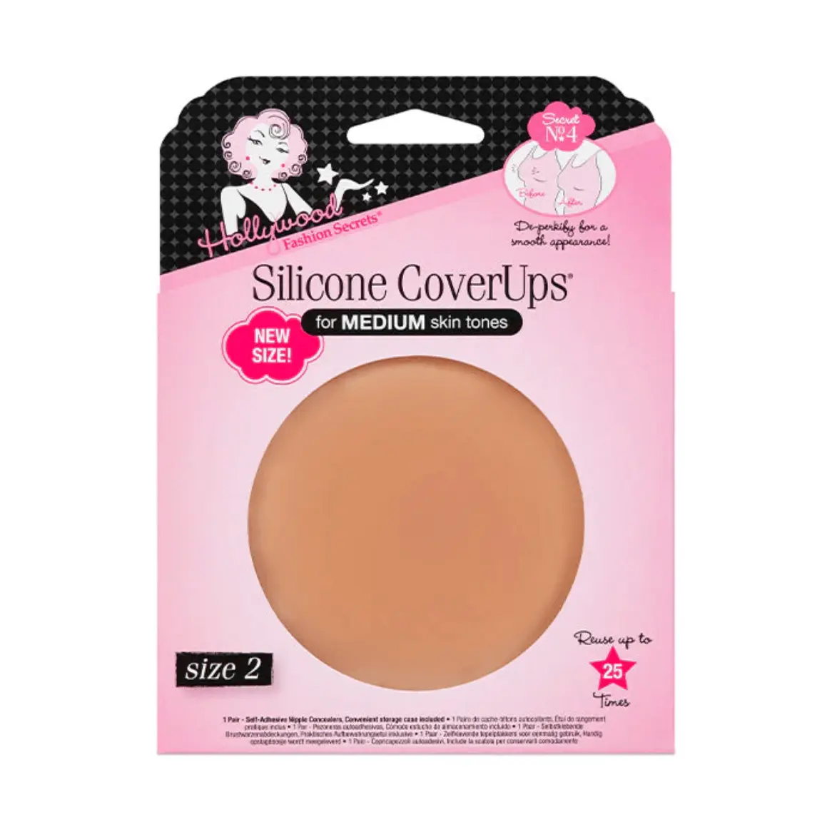 Hollywood Fashion Secrets Silicone CoverUps Size 2