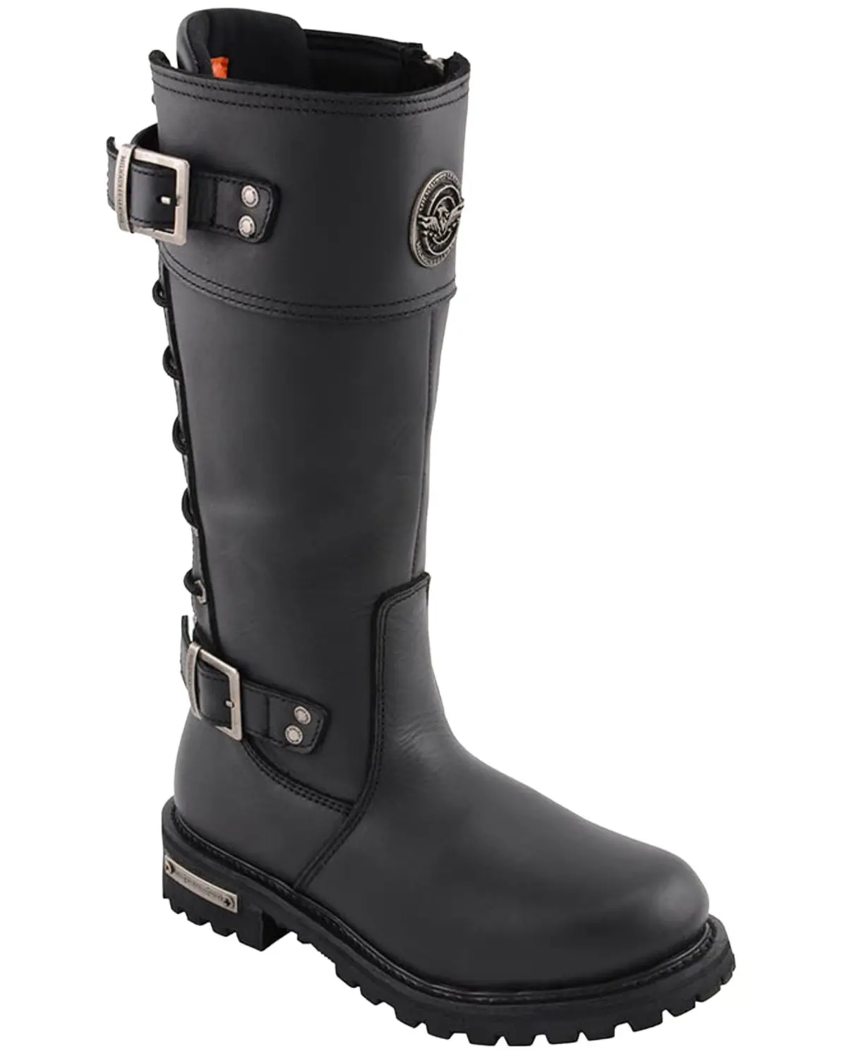 Milwaukee Leather Women's Women'S Calf Laced Riding Boot Round Toe - Mbl9385