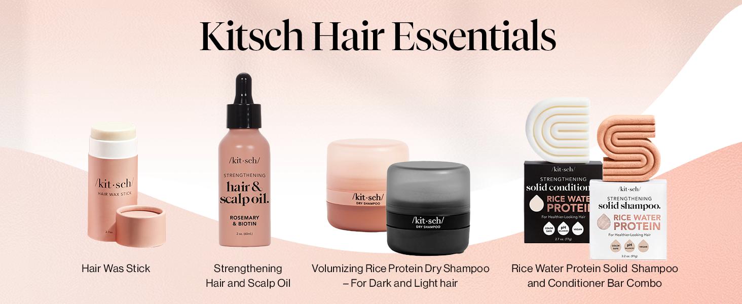 Kitsch Hair Wax Stick for Women & Men - Hair Slick Back Stick, Anti-Frizz and Fly Away Hair Tamer, No Residue Hair Finishing Stick for Flyaways Kitsch Hair Wax Stick for Women & Men - Hair Slick Back Stick, Anti-Frizz and Fly Away Hair Tamer, No Residue Hair Finishing Stick for Flyaways