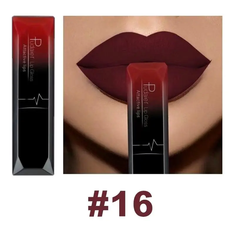 21 Colors Matte Lip Gloss, Long-Lasting Non-Sticky Liquid Lipstick, Easy Application, Flattering Shades for Various Skin Tones