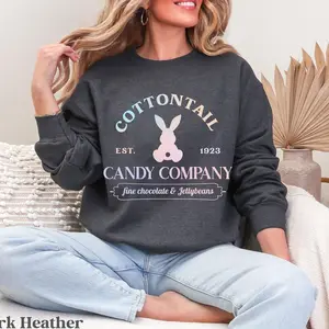 Bunny Sweatshirt Easter, Spring Sweatshirts, Pastel Easter Crewneck, Easter Sweaters Women, Rabbit Sweatshirt, Easter Egg Hunt, Pastel Bunny Adult/Youth/Toddler