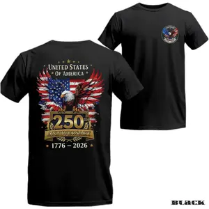 USA 250th Anniversary T-Shirt/Sweatshirt/Hoodie, Patriotic Eagle Flag Shirt, United States of America 1776 2026 Tee, Gift for Men and Women