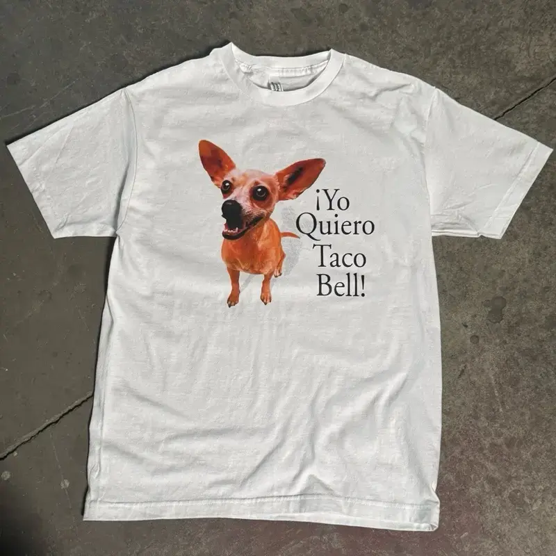 Women's Funny Chihuahua Graphic Tee - Cute Animal Aesthetic Casual Top, Soft Pre-Shrunk 100% Combed Cotton, Women's Clothes, Cute Shirts, Good Graphic Tees, Whimsical Clothes