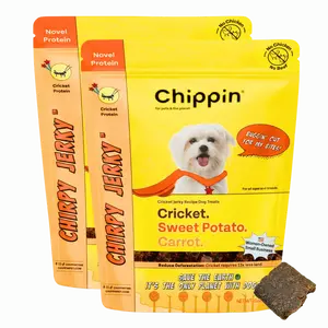 Chippin Chirpy Jerky Soft & Breakable High Value Treats with Sweet Potato and Cricket Protein