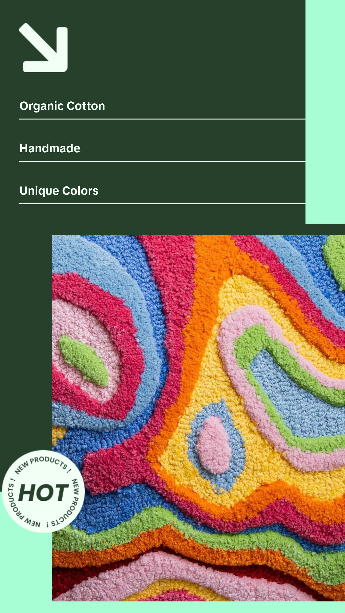 Bellows Organic Cotton Abstract Throw Pillow