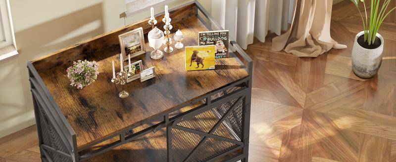 [LIVE] COZPAW Large Dog Crate Furniture | 48/52/71/78/86Inch  Wooden Kennel for Extra-Large Dogs | Heavy-Duty Indoor Wire Crate  dogcages dog kennel lockable wheel