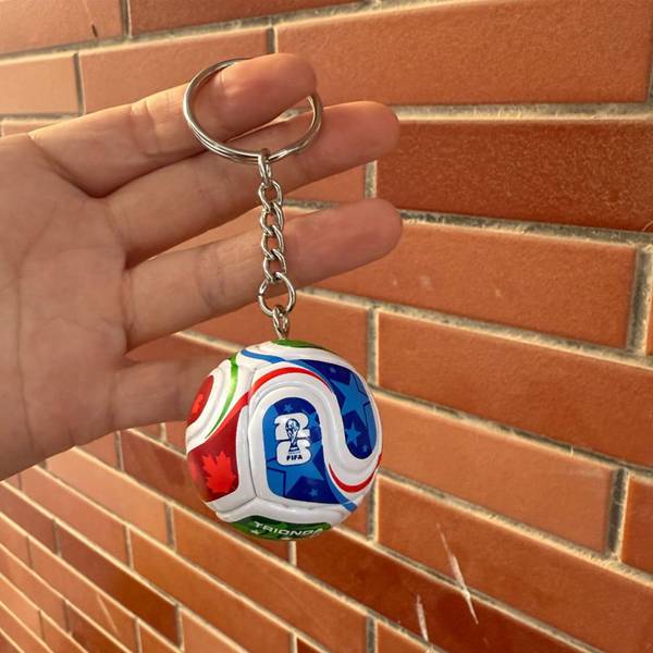 2026 World Cup Football Keychain Men's Sports Accessory Backpack Pendant FIFA Official Design Gift