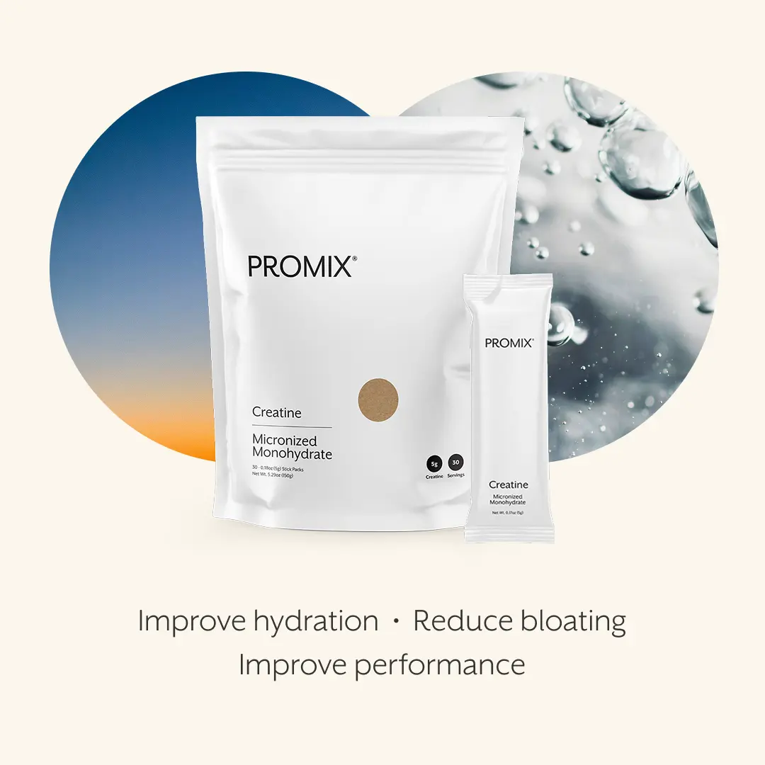 Promix Creatine Monohydrate – Muscle Strength & Performance – Micronized, Unflavored Stick Packs – 30 Sticks