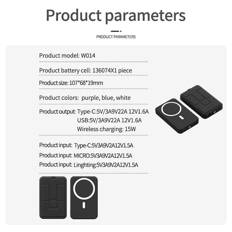 10000mAh Magnetic Power Bank – Portable Charger with Foldable Stand, LED Digital Display, Charge iPhone & Android Devices Simultaneously 10000mAh Magnetic Power Bank – Portable Charger with Foldable Stand, LED Digital Display, Charge iPhone & Android Devices Simultaneously