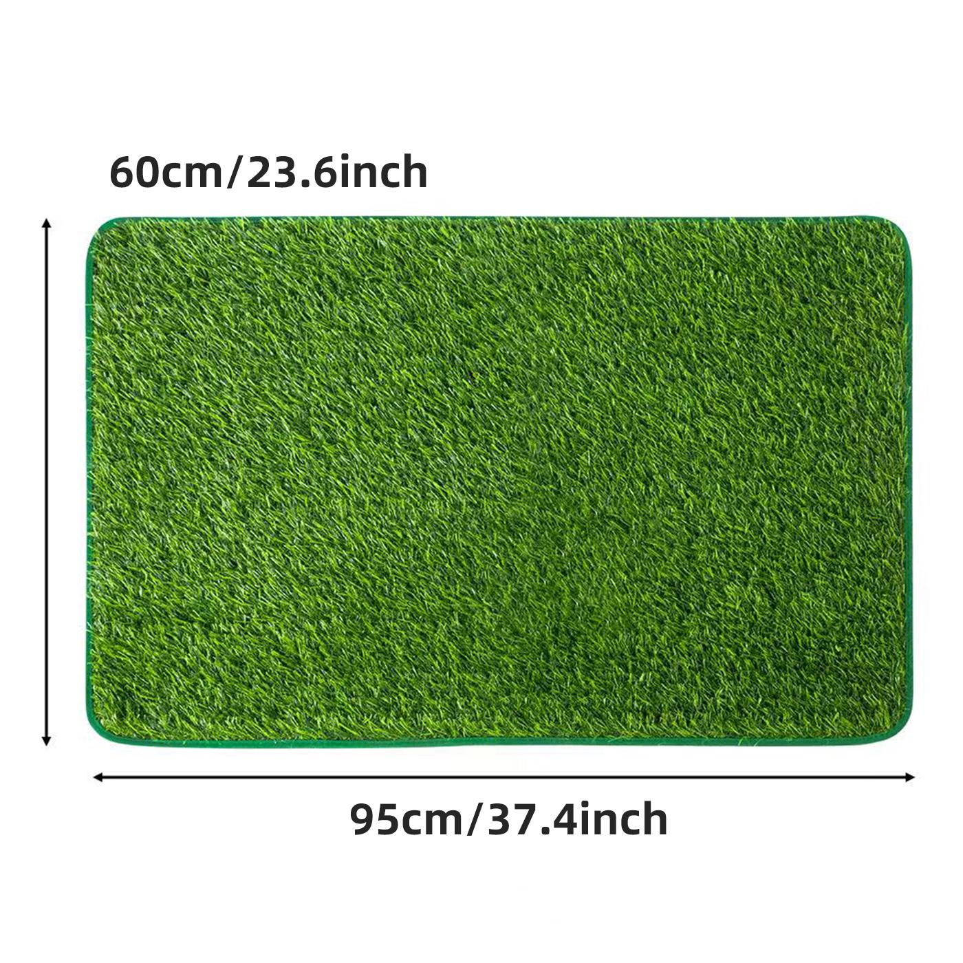 Washable Reusable Dog Training Mat - Odor-Resistant Realistic Lawn Design, Indoor Puppy Potty Solution, Convenient Cleaning Hygiene Pet Care, Absorbent Material Dog House Decoration