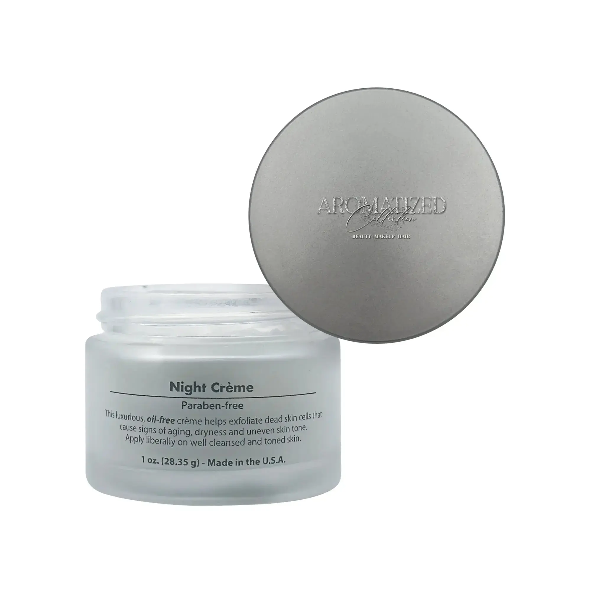 Aromatized Collection Renewal Creme - Luxurious Nighttime Moisturizer with Glycolic Acid, Vitamins, & Retinoids for Radiant Skin 1 oz