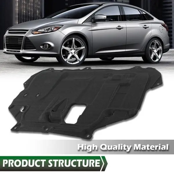 Engine Splash Shield for 2012-2018 Ford Focus C-Max, Vehicle Specific Fit, 1 x Splash Shield-Under Engine Radiator Cover, AV6Z6P013A, FO1228121