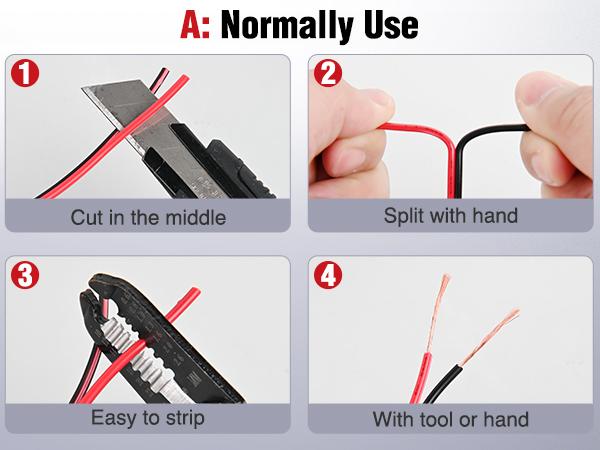 Nilight 100FT 14AWG Copper Clad Aluminum Wire 14/2 Gauge Red Black CCA Electrical Cable 2 Conductor Parallel 12V/24V DC Flexible Extension Cords for Car Audio Radio Speaker Amplifier