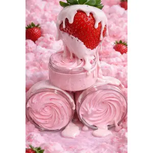 Strawberry marshmallow, fluff, whipped body butter