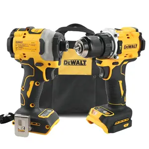 DEWALT DCF850 DCF805 Cordless Drill Driver And Impact Driver Combo With Tool Bag | Construction Installation Woodworking Metal Drilling Fastening Power Tool Set | 140Nm High Torque 2 Speed Control 10mm Chuck Variable Speed Electric Tools
