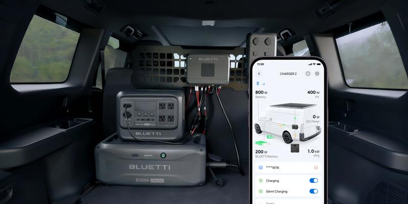 BLUETTI Charger 2 1200W Alternator & Solar Dual DC Charger 13× Faster Charging for Power Stations