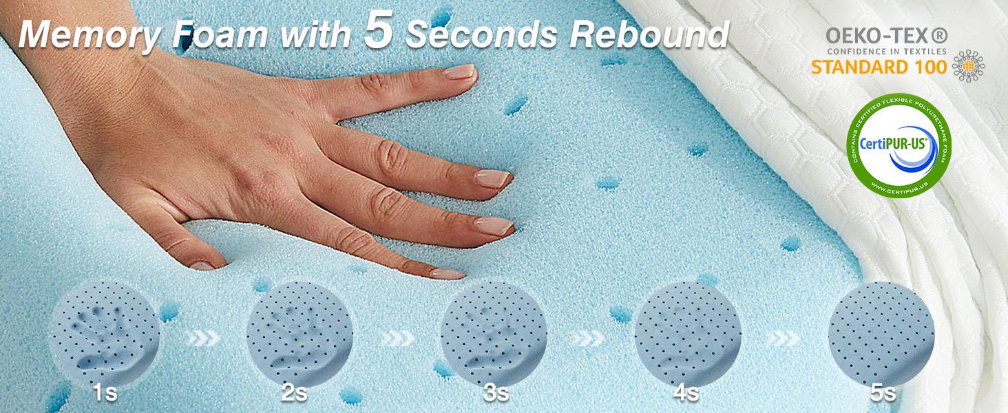 Sweet Furniture S - Memory Foam Pillows for Sleeping, Bed Pillow Soft and Comfortable, Cooling Pillow with Removable and Machine Washable Cove