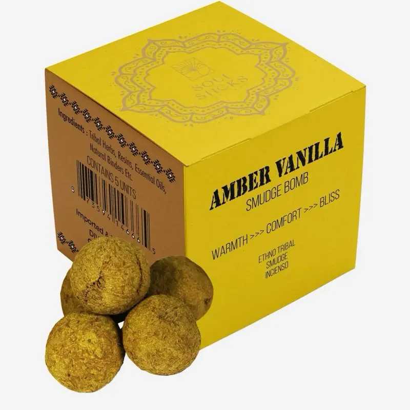 Amber Vanilla Smudge Incense Bombs