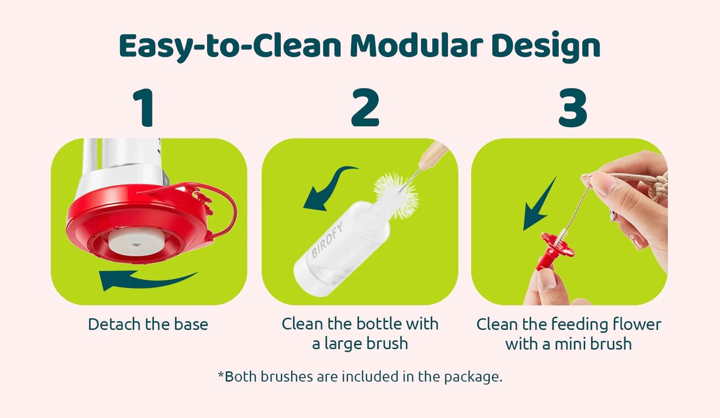 Birdfy Hum Feeder Duo with Dual Camera - 2K High-Resolution Cameras for Hummingbird Behavior and Appearance